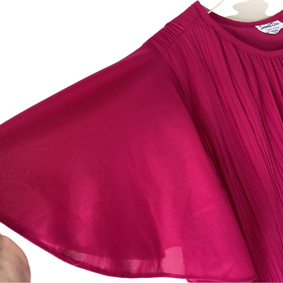 Sandi Dee Vintage Tiered Chiffon Dress 18W - Picture 7 of 10